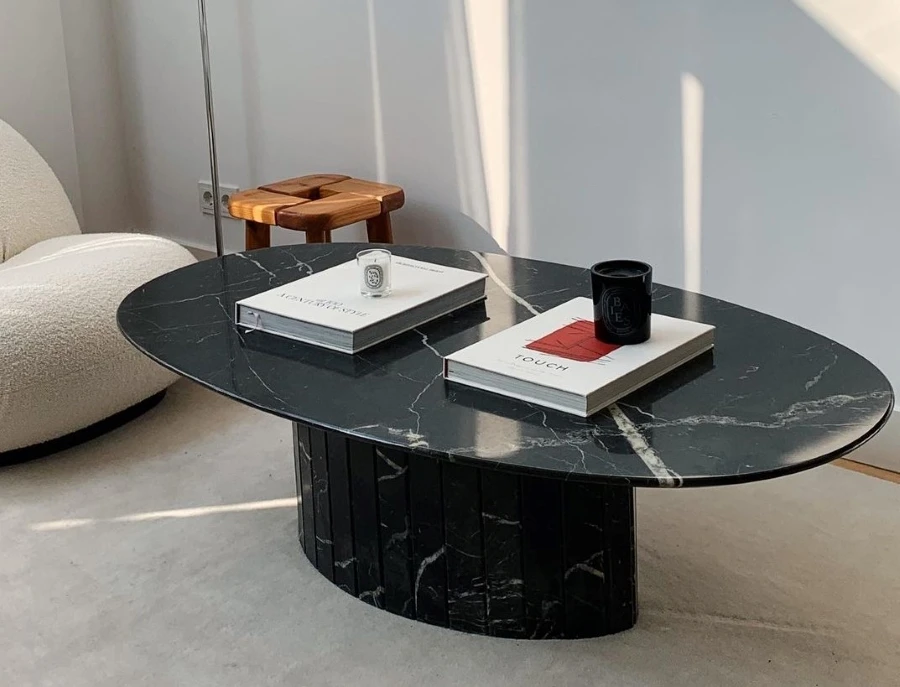 Nero Marquina Marble Table