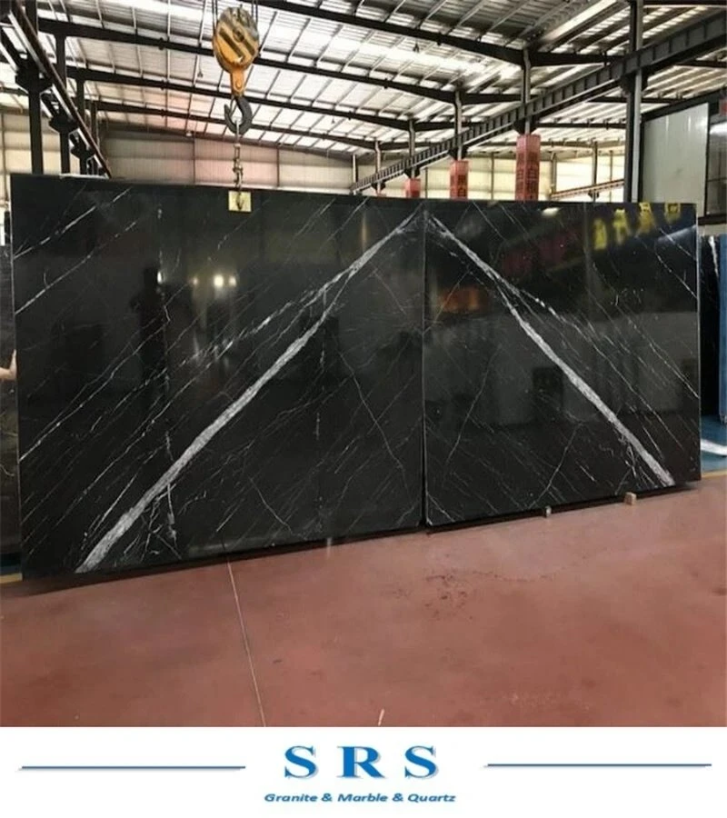 Czarny biały beżowy Nero Marquina Sztuczny, naturalny marmur do kamiennych płytek podłogowych