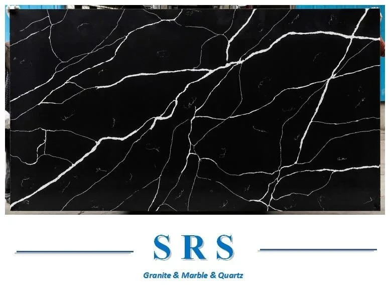 Sztuczny marmur Nero Marquina do płytek podłogowych / ściennych
