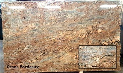 Granit Crema Bordeaux na płyty / płytki / blat / wyspę / łazienkę / kuchnię